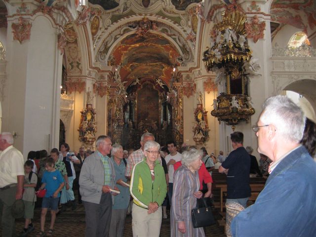 In der wunderschönen Wallfahrtskirche Maria Einsiedeln